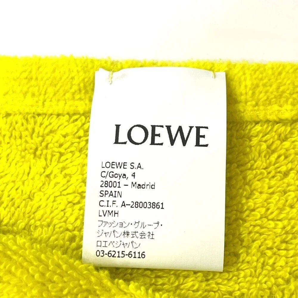 LOEWE fringe Paula's Ibiza Large towel towel cotton yellow